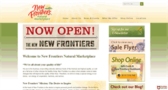 Desktop Screenshot of newfrontiersmarket.com